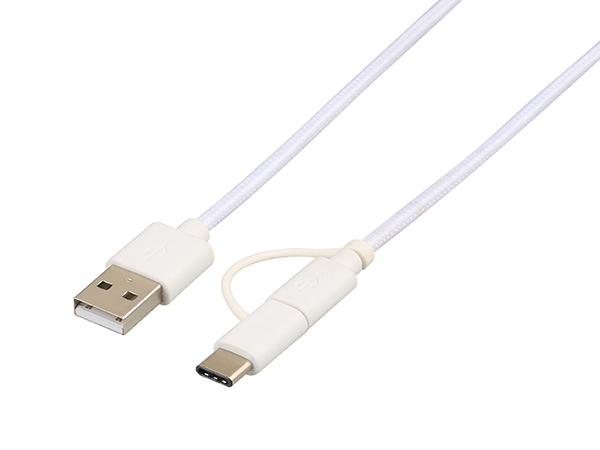USB2.0 To Micro To TypeC Cable