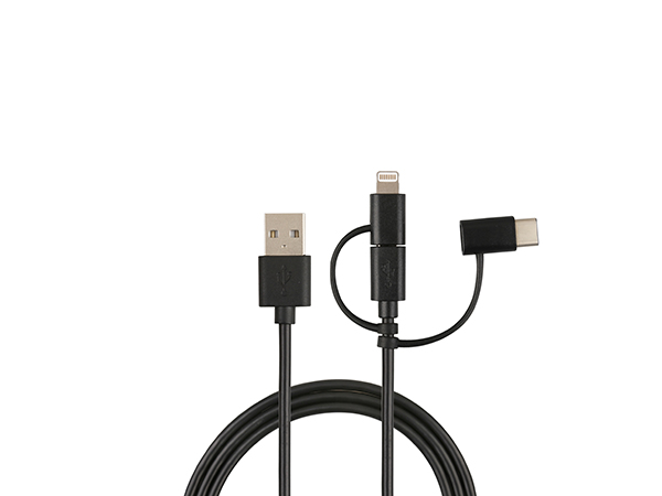 Micro To TypeC To iPhone Cable